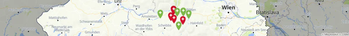 Map view for Pharmacies emergency services nearby Mank (Melk, Niederösterreich)